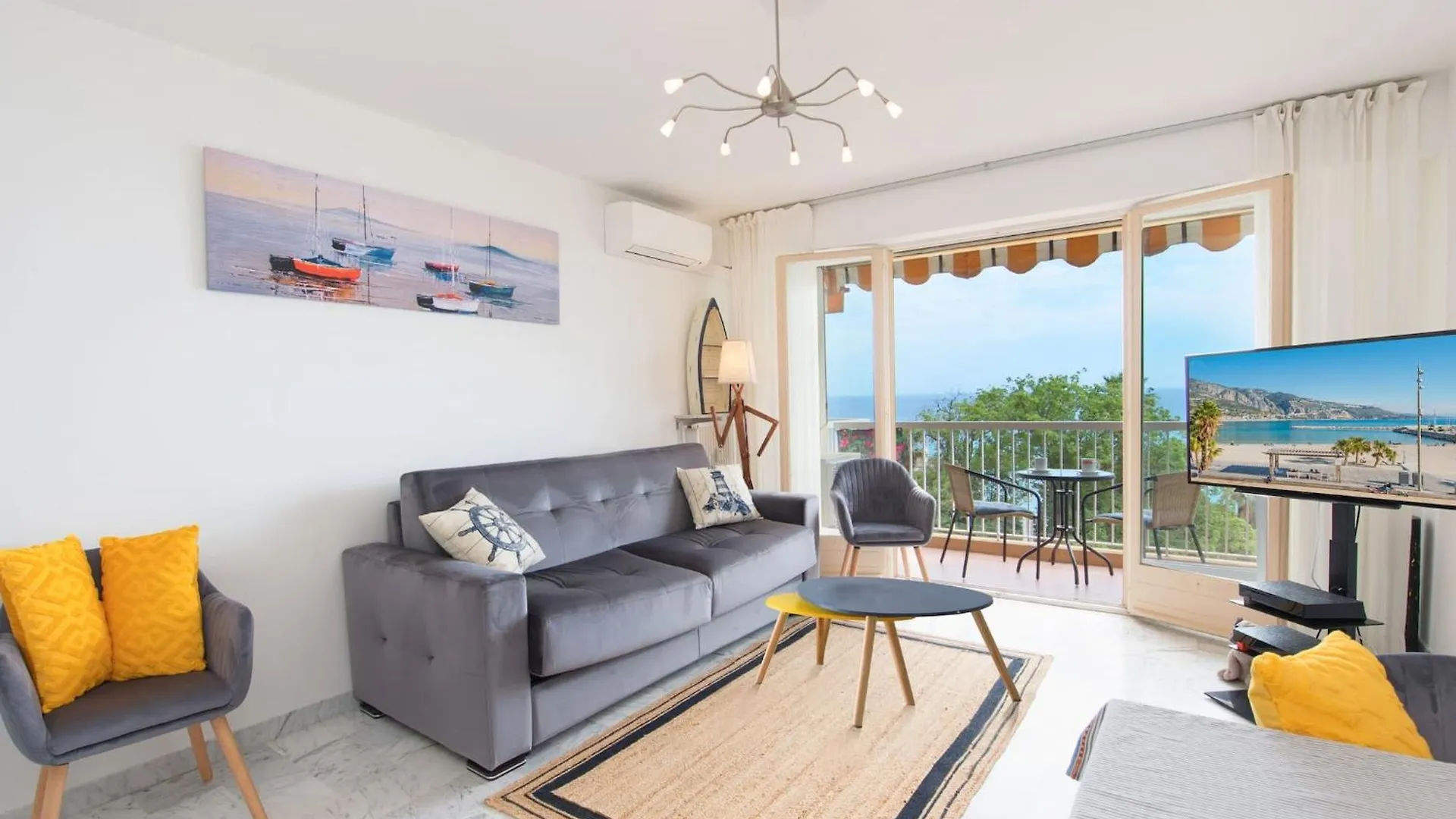 Vina Del Mare, Vue Mer, Terrasse Menton France