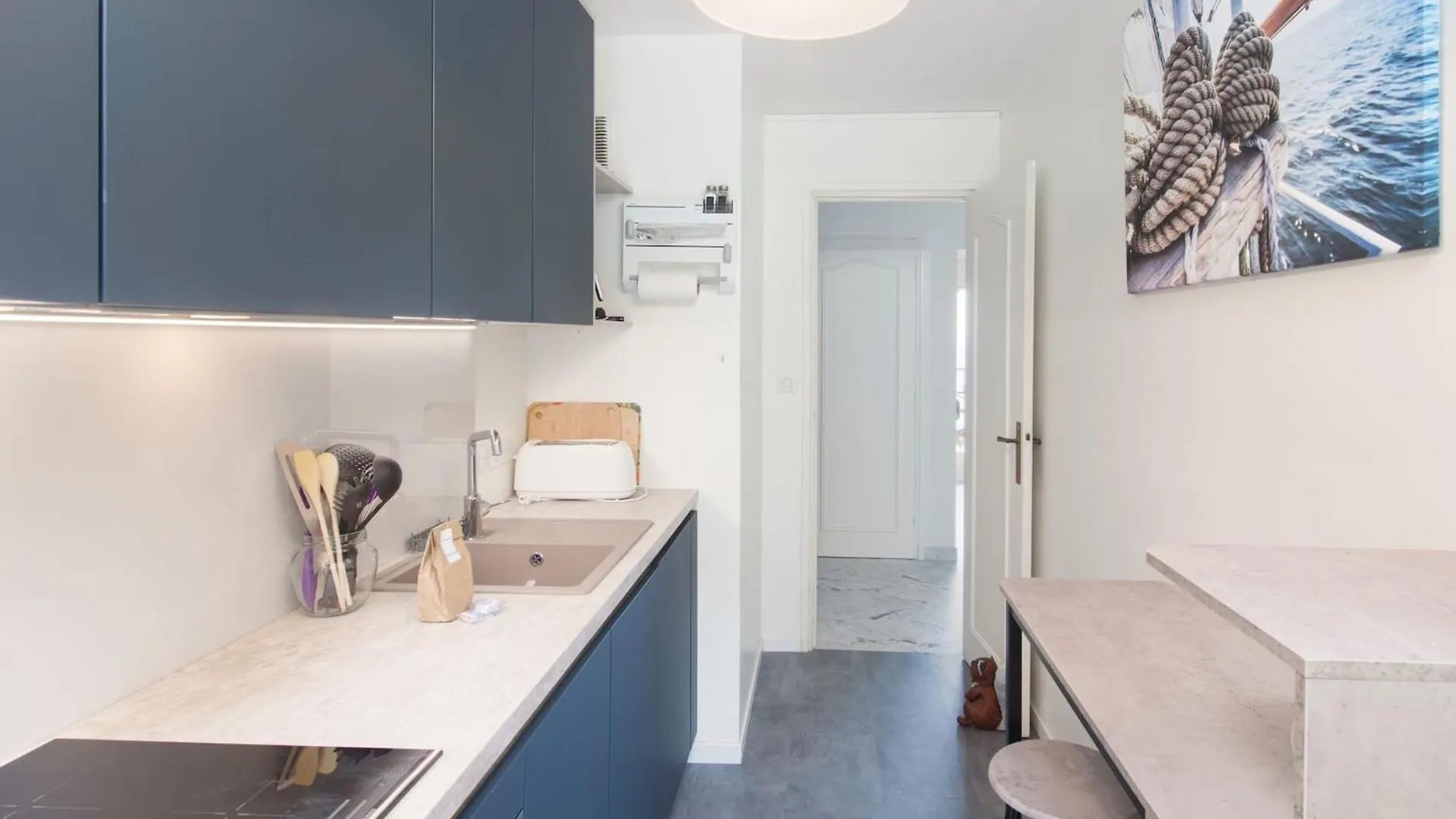 Vina Del Mare, Vue Mer, Terrasse Menton Apartman